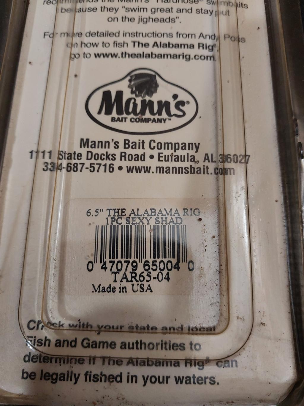 Mann's Bait Company The Alabama Rig by Andy Poss 6.5" Sexy Shad - Image 4