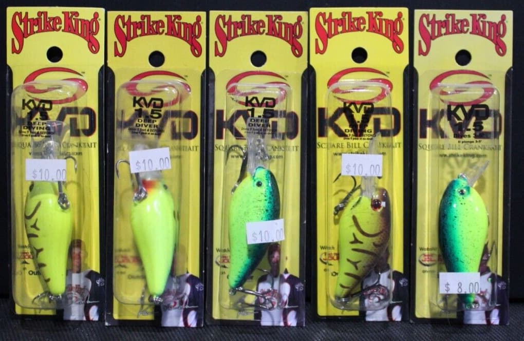 (Lot of 5)  Strike King KVD 1.5 Deep Diving - Image 1