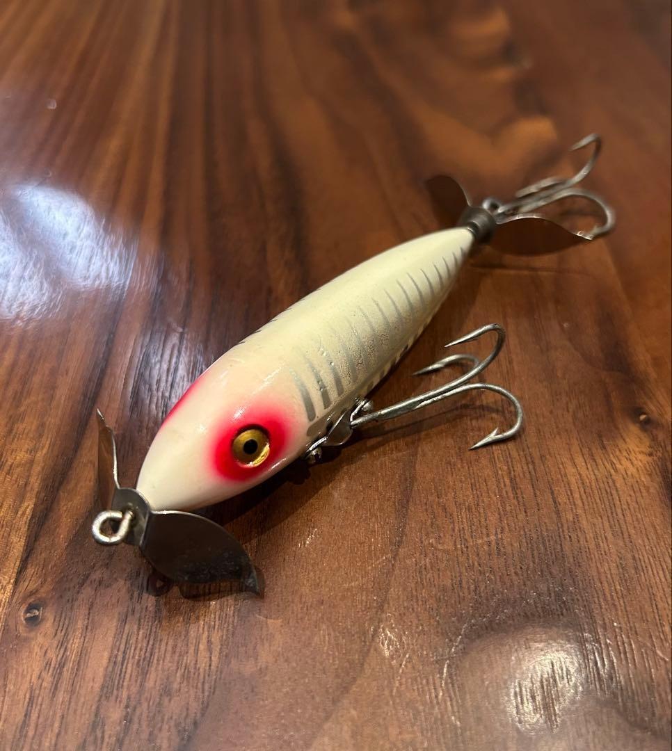 HEDDON Wounded Spook XRW Vintage Lure Topwater Frog Pattern - Image 1