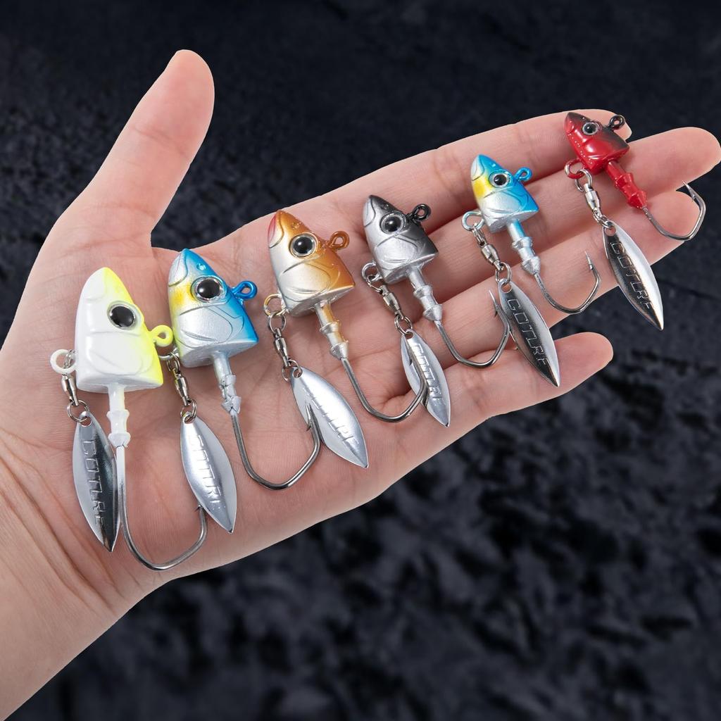 Goture Swimbait Jig Heads, Colored Lead Jig Head Hooks for Freshwater Saltwat... - Image 7