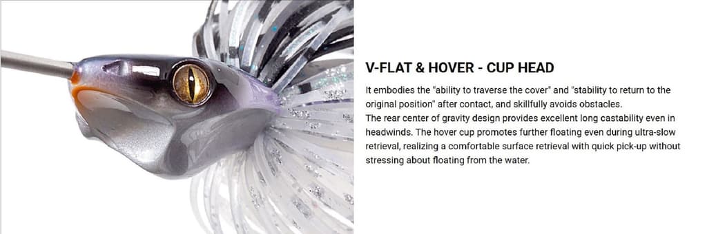 Megabass Jamaica Boa JR 3/8 oz Buzzbait Sinking Lure Ghost Smoke (4583) - Image 5