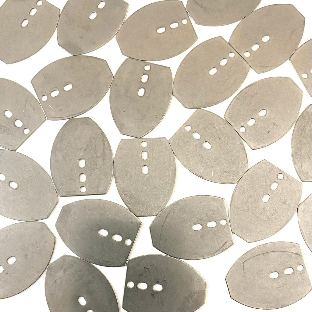 500pcs Stainless Steel Swim Jig Dancer Jig Chatterbait Chatta Bait Shakee Blades - Image 1