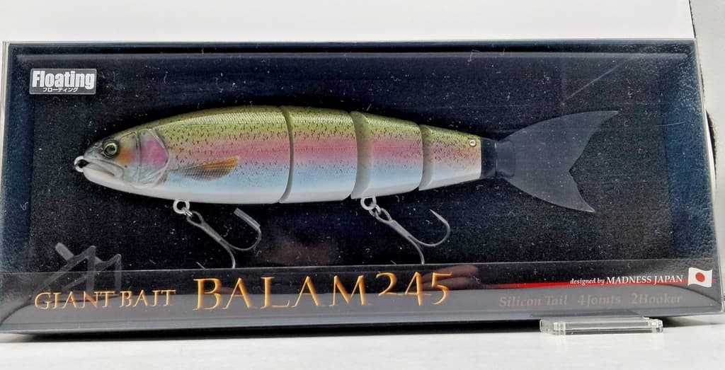 Madness Balam 245 Rainbow Trout JDM fishing lure swimbait Japan new HTF rare NIP - Image 1