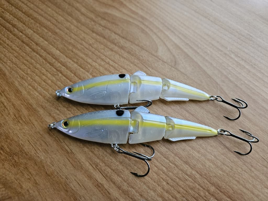 (2) Strike King Sexy Swimmer Jointed Swimbait Fishing Lures, DISCONTINUED - Image 1