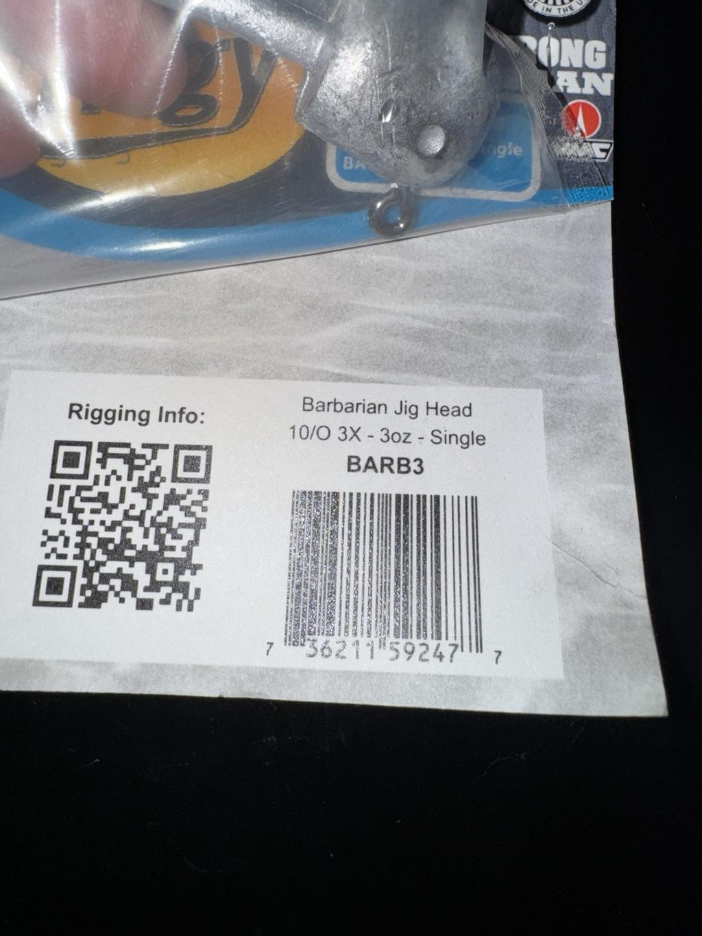 Hogy Classic Barbarian Jighead Swimbait 10/0 Hook 3 oz - 2 Pack - Image 3