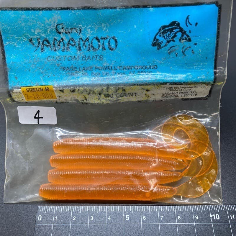 818347 Gary Yamamoto Stretch 40 Slender Gloves 4 Pieces 000 Nice   Pretty Tarnis - Image 1