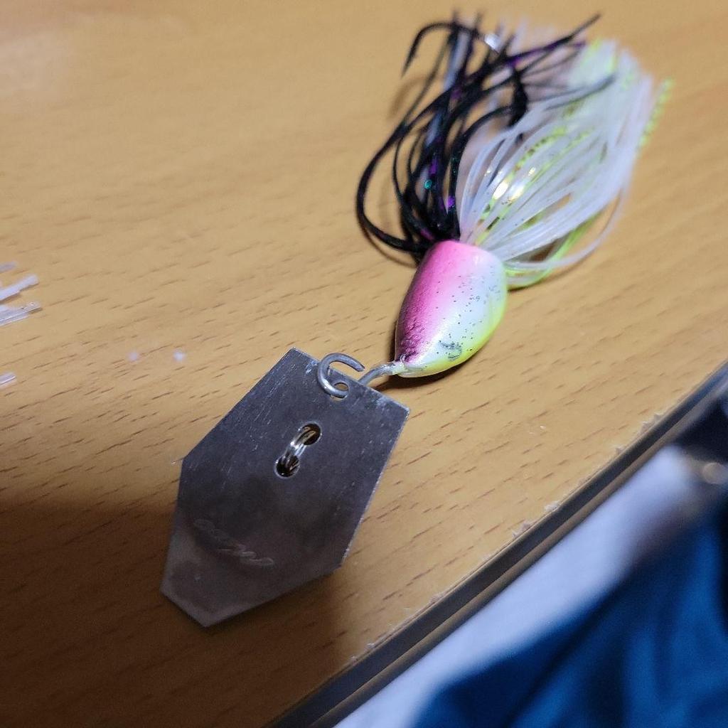 Handmade Chatterbait 1/2oz 2pcs AK Blade, Jackhammer Blade, Used - Image 2