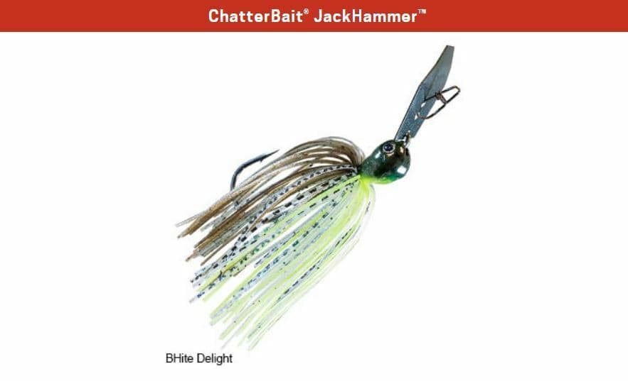Z-Man ChatterBait JackHammer 3/4 oz - BHite Delight - Jack Hammer Chatter Bait - Image 1