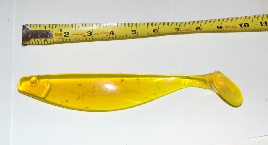 6 Lures Shad Paddle Tail Swimbait 9" Lot Bag Pack Umbrella Bait Rig Fishing Lure - Image 1