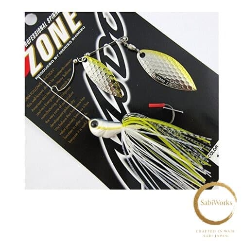 New Evergreen Spinnerbait  D-Zone Double Willow Leaf  1/2 oz  Chart Shad #27 - Image 1