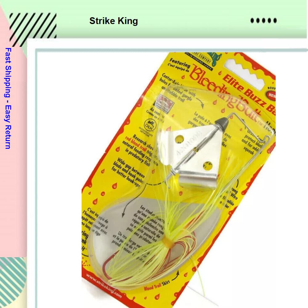 Strike King (BBEB38-301) Bleeding Elite Buzzbait Fishing Lure 3/8 oz (2 Pack) - Image 2