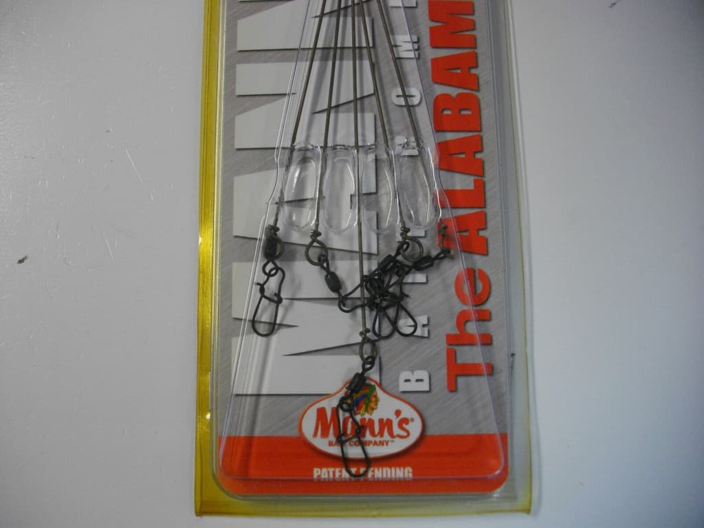 Mann's Bait Company The Alabama Rig by Andy Poss TAR65-02 6.5" Pearl / Black - Image 3