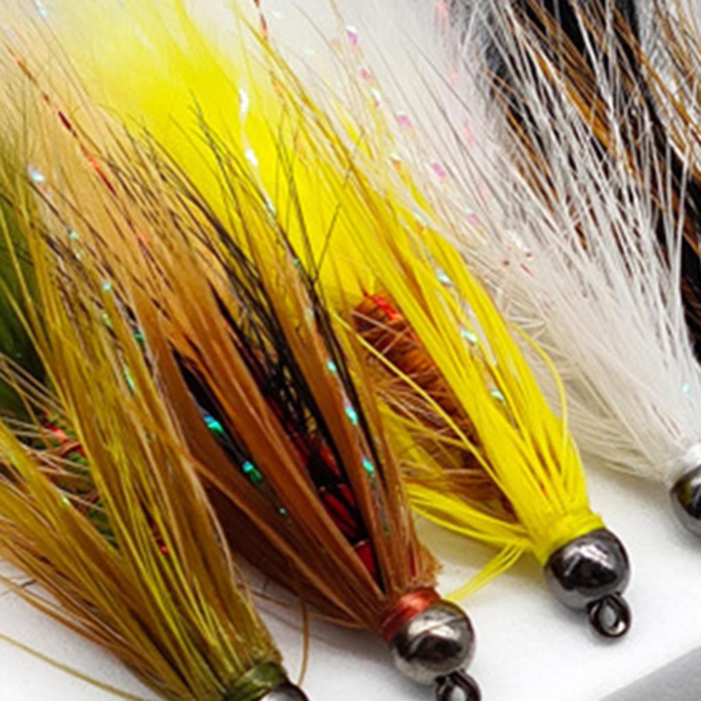5x Fly Fishing Flies with Hook Size 8 Hook Hand Tied Fly Fishing Accessories - Image 4