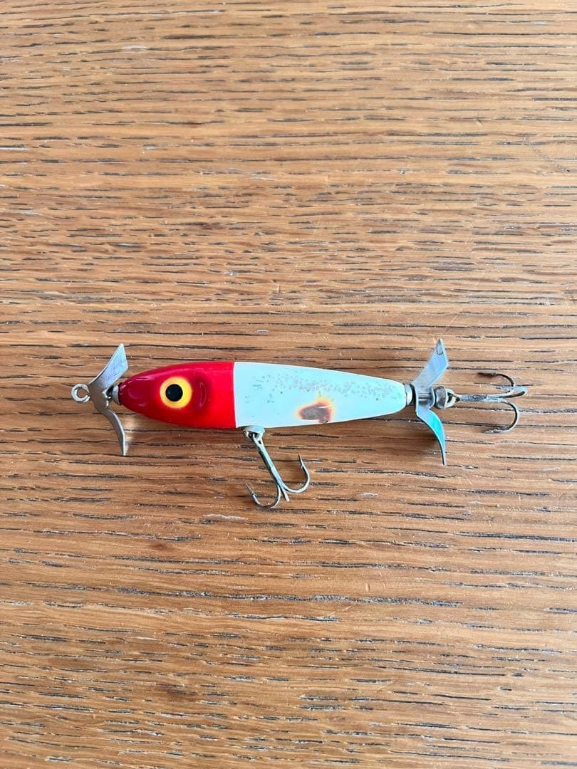W Swisher Wood RH Topwater Double Buzzbait Lure 10cm Balsa Used - Image 3