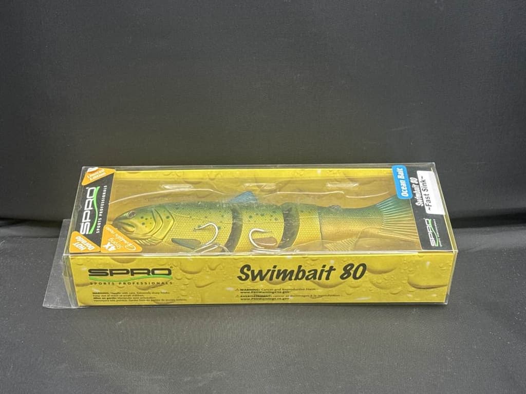 Spro BBZ-1 Swimbait 80 Fast Sink 8" Ocean Bait Hot Dorado Fishing Lure NIP NEW - Image 5
