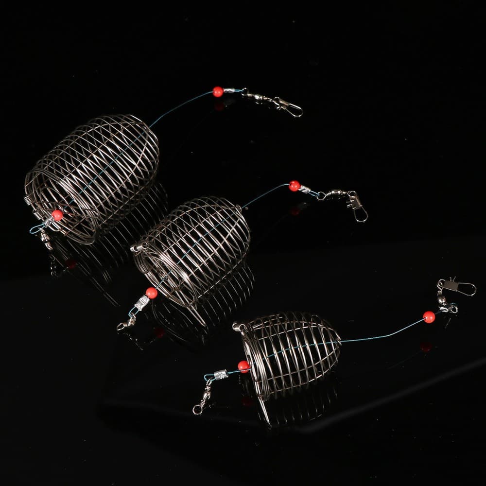 5 PCS Fishing Accessories Keeper Basket Carp Tackle Cage Feeder - Image 11