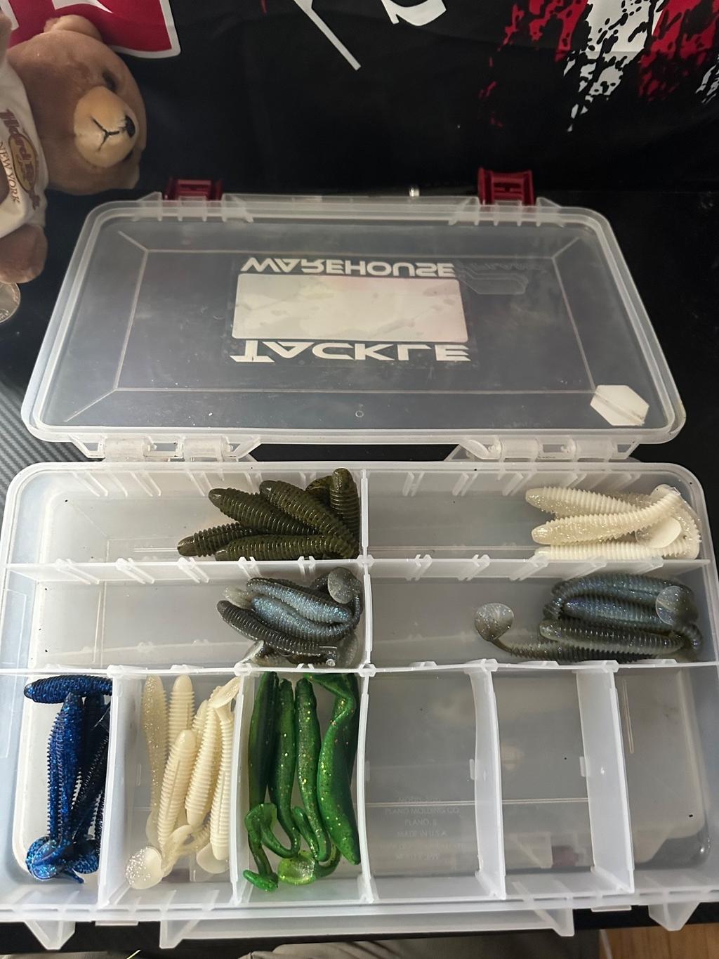 Large Fishing Tackle Lot Lures Soft Plastics Jigs Tackle Boxes - Image 4