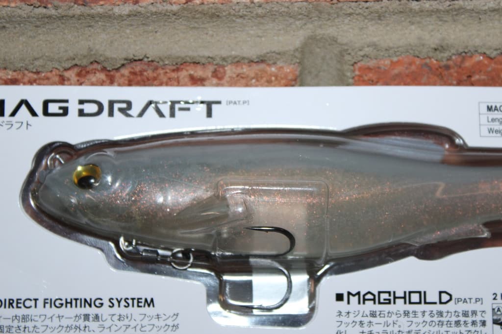 Megabass MagDraft 6" Swimbait Fishing Lure 6" 1-1/4oz (White Back Shad) NIP - Image 4