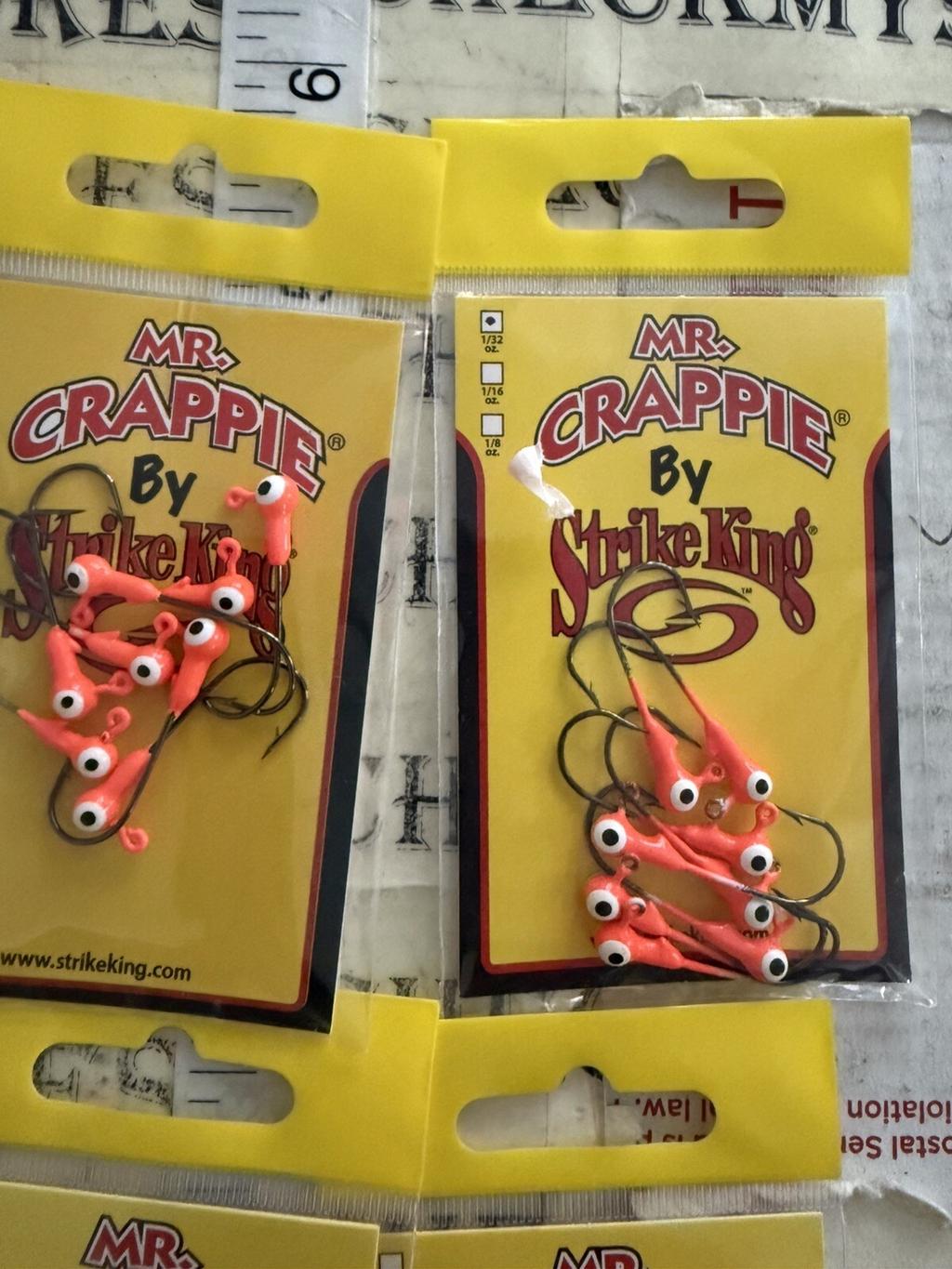 8X Strike King Mr. Crappie Jig Heads 8pk Crappie & Panfish Round Lead Head Jigs - Image 4