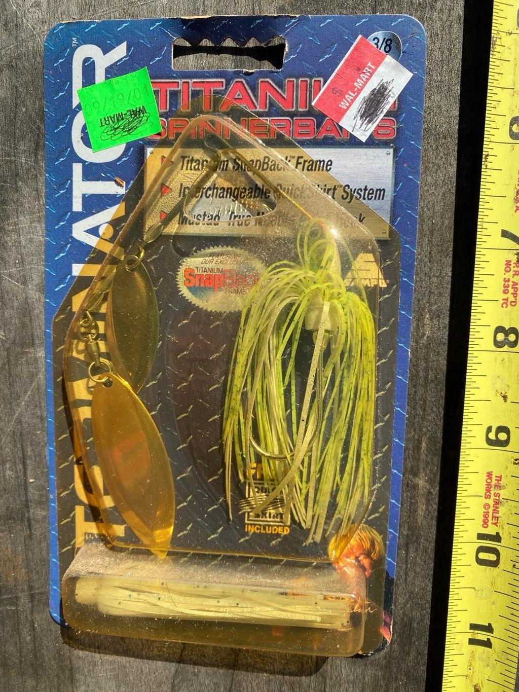 TUFF FIND CLASSIC!TERMINATOR TITANIUM SPINNERBAIT FISHING LURES Discontinued NOS - Image 1
