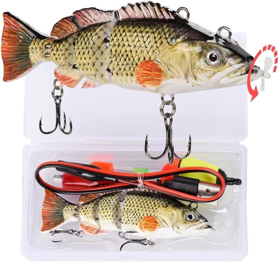 4” Multi-Jointed Robotic Fishing Lure - USB Rechargeable, Super Realistic Action - Image 3