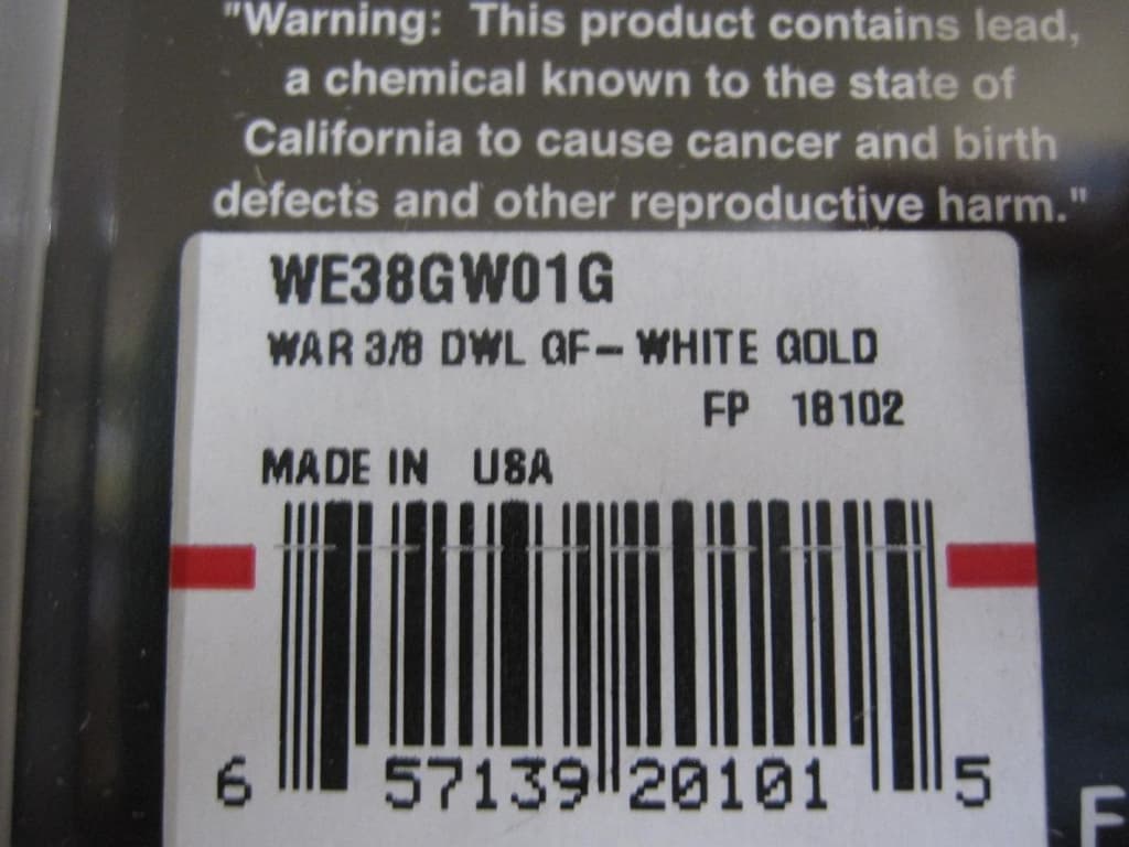 War Eagle Gold Frame Double Willow Spinnerbait 3/8oz #01G White Gold New Piano - Image 2