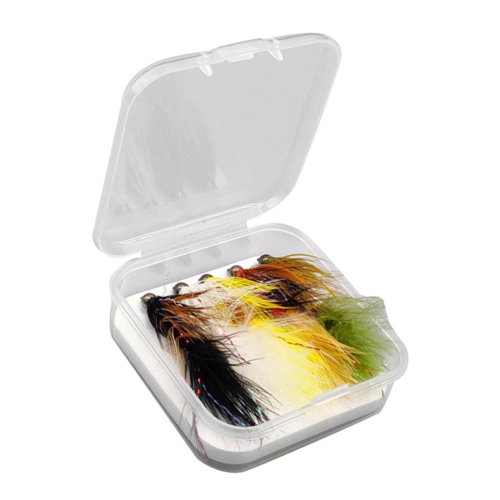 5x Fly Fishing Fly Fishing Accessories with Waterproof Fly Box Lures Set Bionic - Image 1