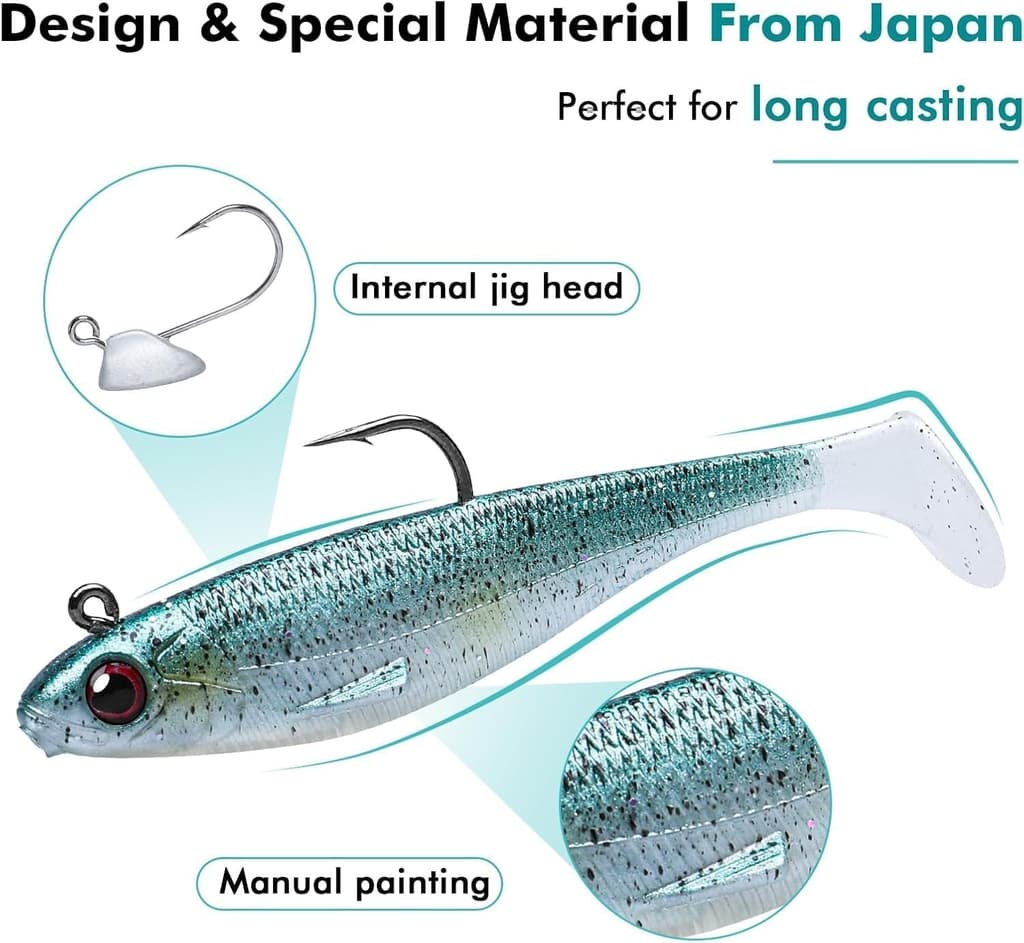 Ultra-Realistic 3.5'' Soft Swimbaits - Ideal for Crappie, Walleye & Pike Fishing - Image 6