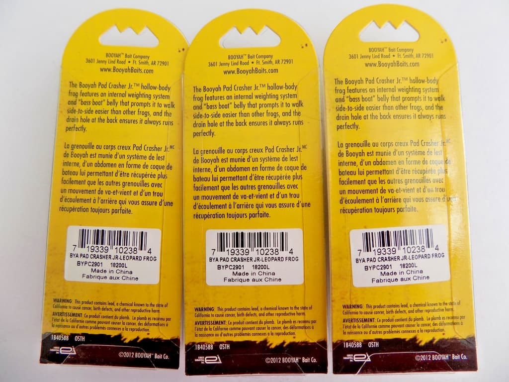 BOOYAH PAD CRASHER JR. - LEOPARD FROG - 3 LURES - 633i - Image 4
