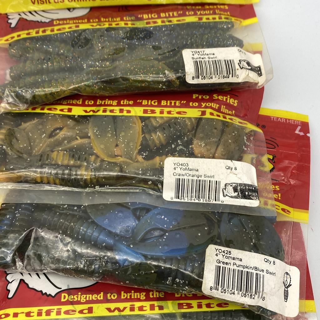 Big Bite Baits Bass Plastics Creature Bait Senko Chunk Worm Grubs (30 Bag Lot!) - Image 9