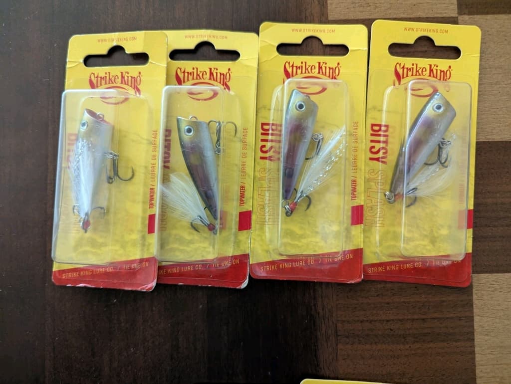 Lot 36x Strike King BITSY Jerkbaits Topwater Minnow DAWG Splash NEW - Image 12