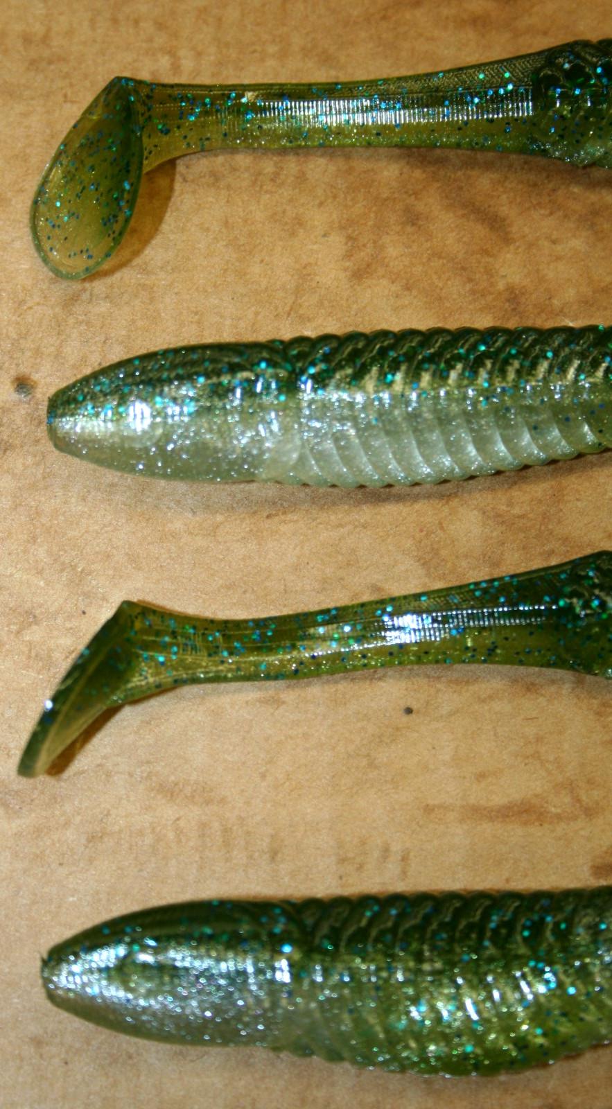 5" Swim Minnow Light Smallie Magic Paddle Tail Swimbait Trailer for A Rig 50 pk - Image 3