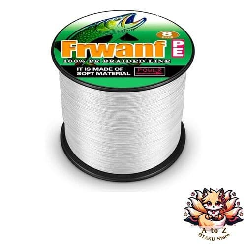 NEW Frwanf Fishing Line 8-Strand Braided PE Line 1000m Size 5 White for - Image 1