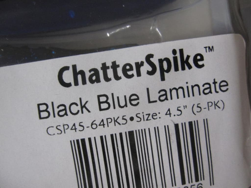Z-MAN Chatter Spike Black Blue Laminate New Chatterbait Trailer Lures - Image 2