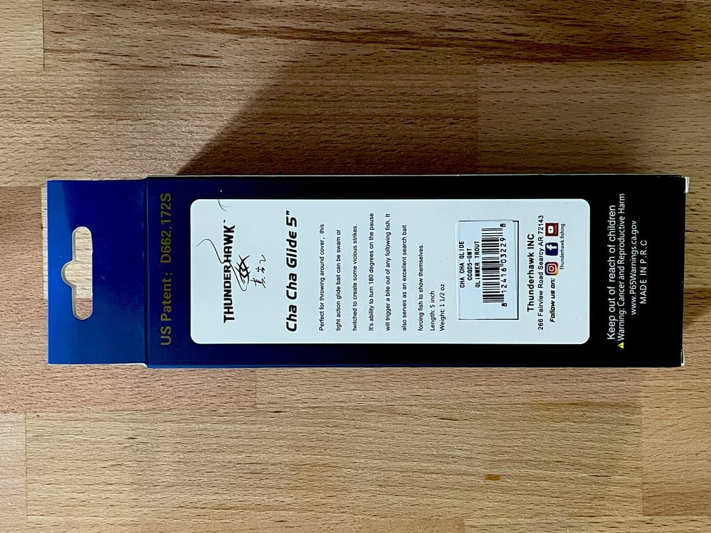 ThunderHawk Lures Cha Cha Glide Swimbait Glimmer Trout 5” 1.5 oz Slow Sinking - Image 7