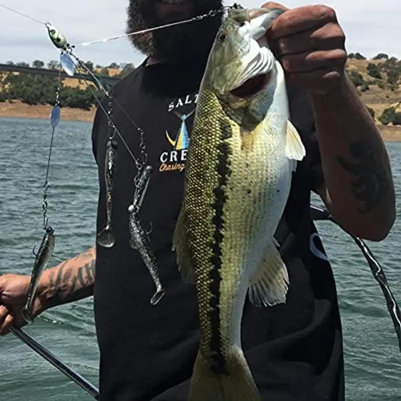 4Pack Premium18G 5 Arm Alabama Rig Head Umbrella Fishing Group Lures Bass Swimmi - Image 7