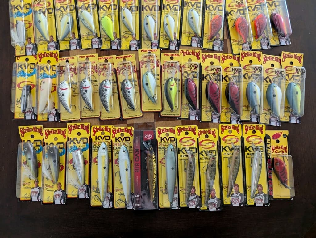 Lot 51x Strike King KVD 1.0/1.5/2.5/Pro Model 5/Splash/DAWG/Elite/Jerkbait NEW - Image 3