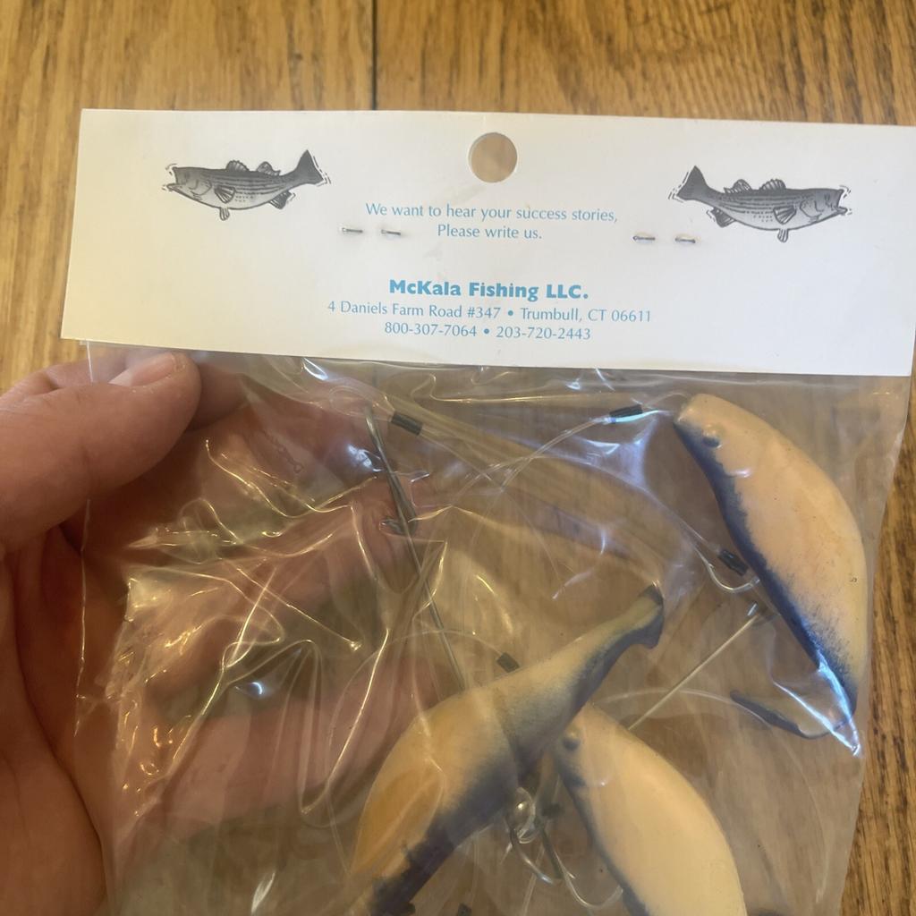 7” Umbrella Rig 4 Arm With 4” Shad (5)  Pearl Blue New In Package McKala Fishin - Image 7