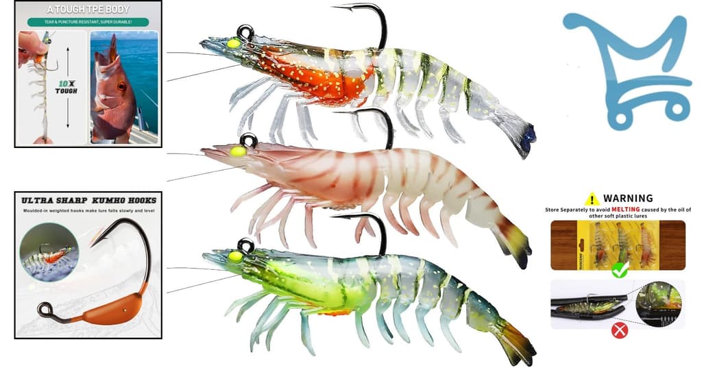 Pre-rigged TPE Fishing Lures 3.5in 0.4oz Soft Swimbaits for Freshwater Saltwater - Image 2