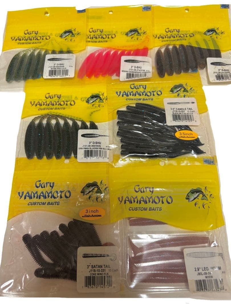 Gary Yamamoto Worms 56 Pieces Set - Image 1