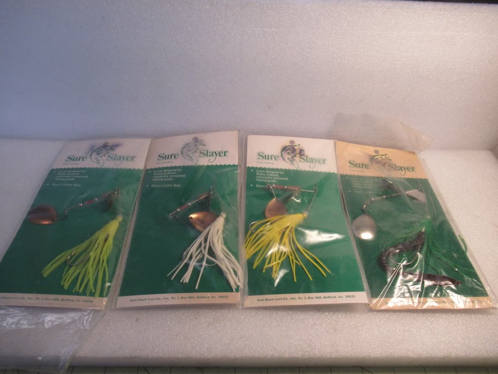 EXTREMELY RARE SURE SLAYER LURE CO SPINNERBAIT  FISHING LURES (SEE DESCRIPTION) - Image 1
