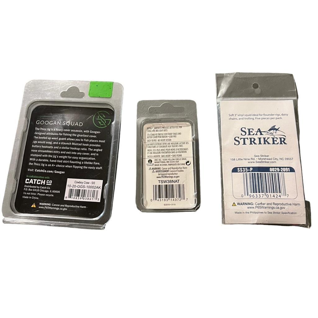 Fishing Accessories Mixed Lot Of 3(Weights,Flippin Jig & Pink Sea Striker Squid) - Image 2