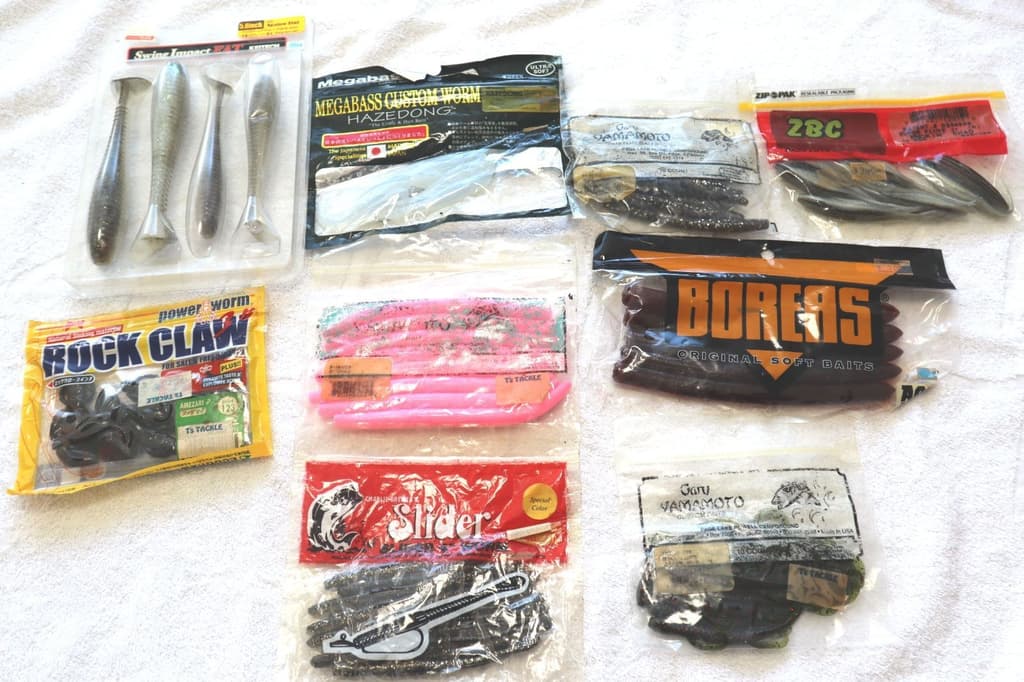 Fishing Lure Gary Yamamoto Slider Worm ZBC Megabass Gary Yamamoto Set 14-3 - Image 1