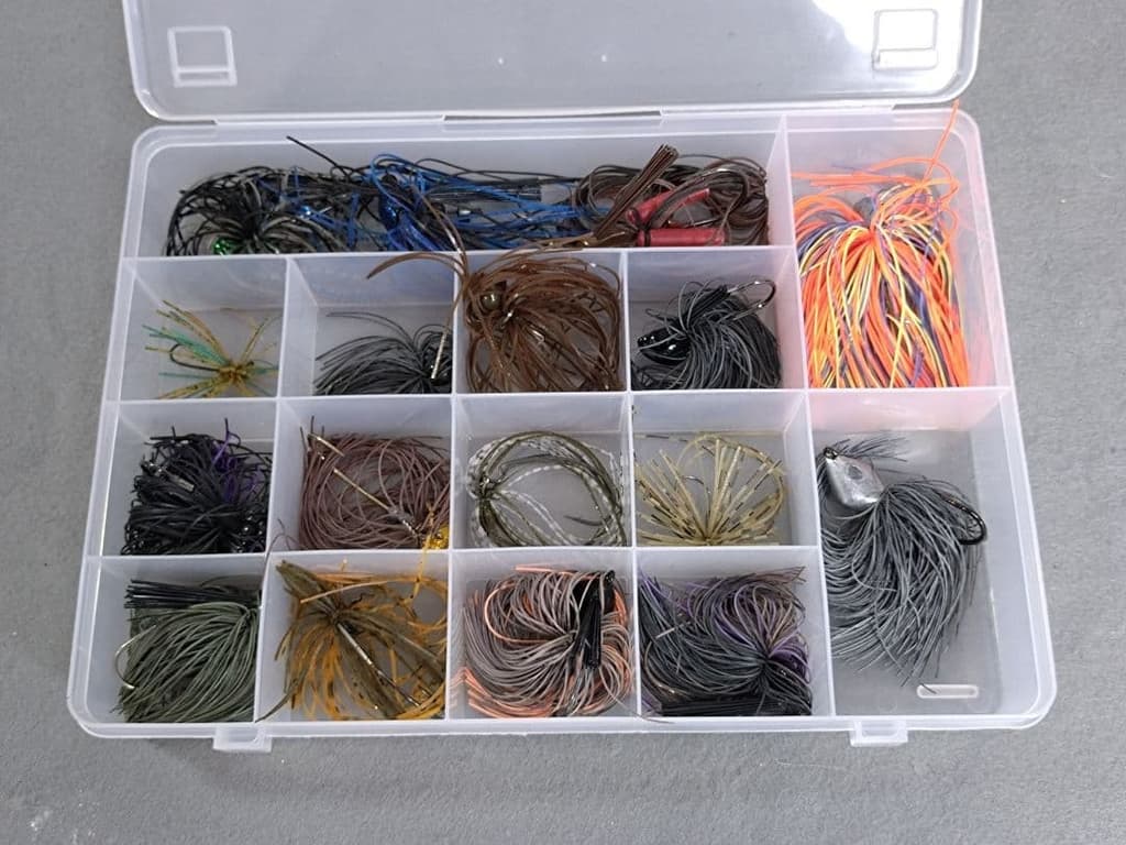 Rubber Jig Lure, Spinnerbait Lure, Line, and a large number of lures with a - Image 2