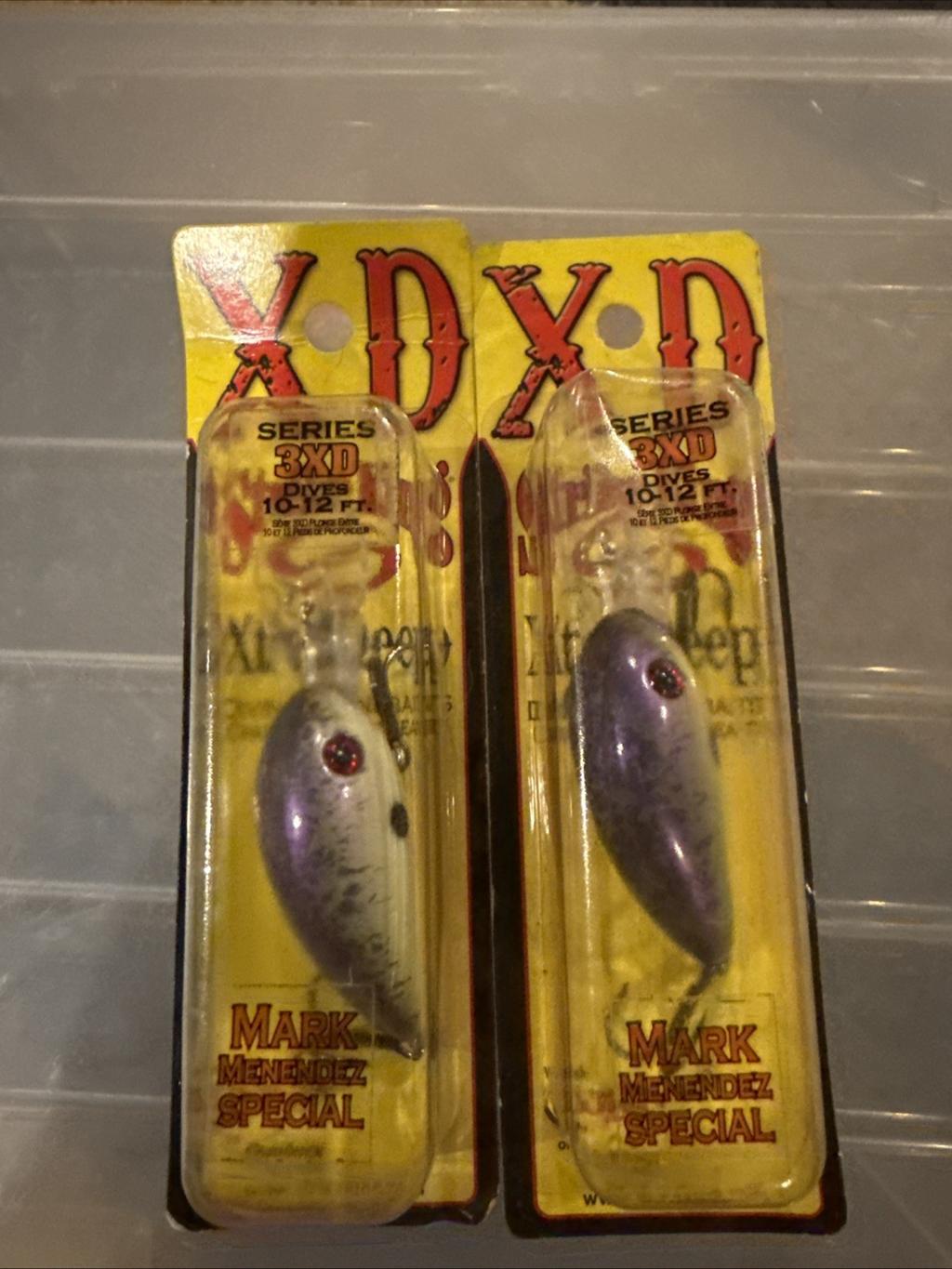 Strike King 3XD Series Moongill Mark Menendez Special XD NIP      Lot Of 2 - Image 1