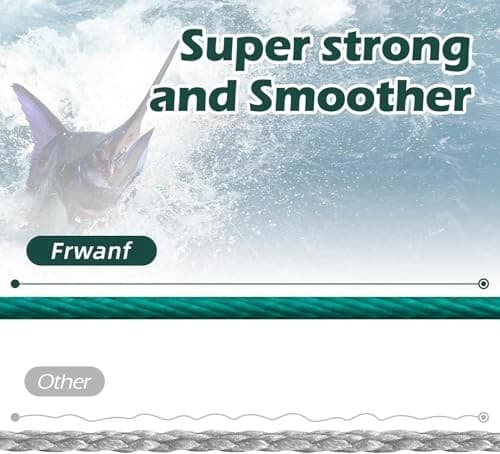 NEW Frwanf Fishing Line 8-Strand Braided PE Line 1000m Size 5 Multicolor for - Image 5