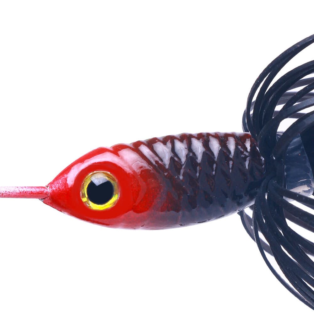 5PCS Spinnerbait Fishing Lure Buzzbait 22.6g Blade Bait Spoon Rubber Skirt Bass - Image 12