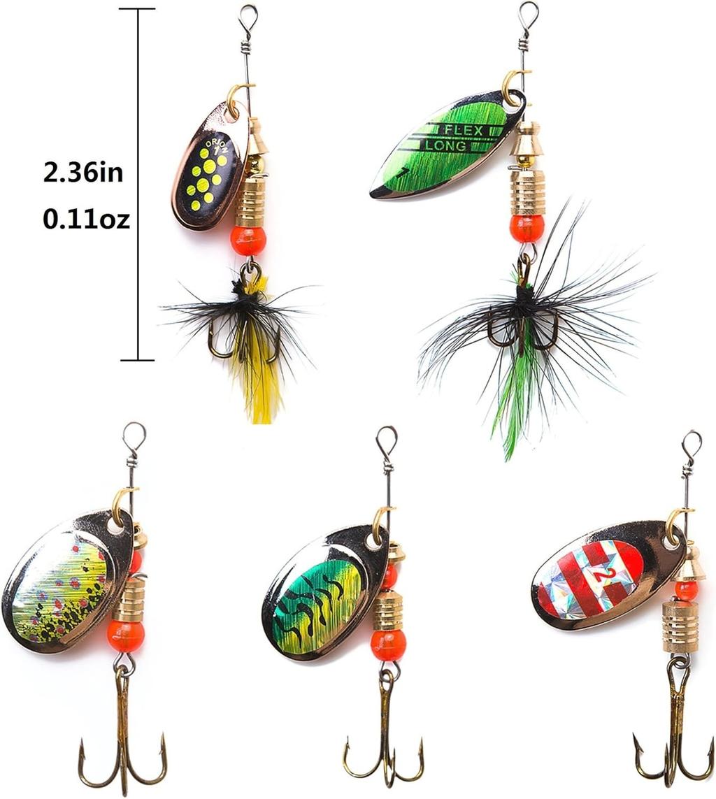 Ultimate 20-Pc Spinnerbait Kit with Visibility-Enhancing UV Reactive Features - Image 8
