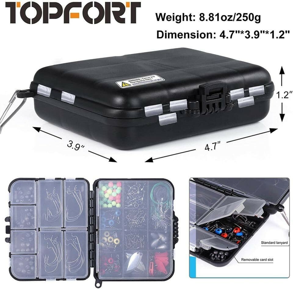 TOPFORT 187pcs Fishing Accessories Kit - Image 1