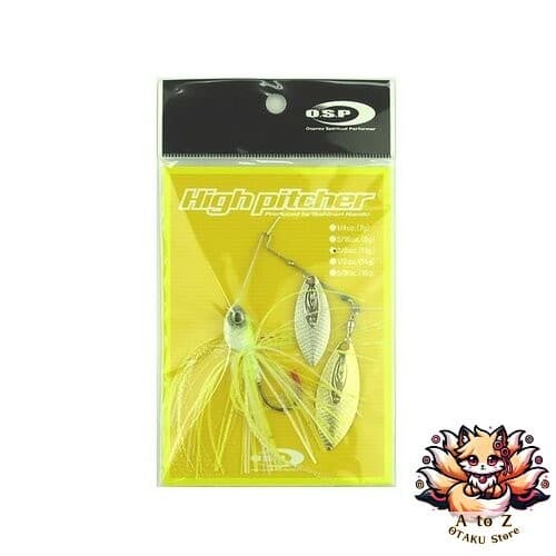 NEW OSP High Pitcher 3/8oz Spinnerbait DW ST21 Spark White Chart Flat - Image 2